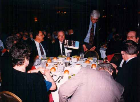 TCS President Tom Pelton saying hello